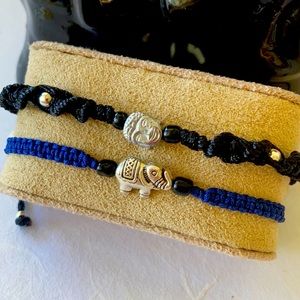 Luck, Wealth, peace, meditation, Yoga, Protection bracelet set. Handmade